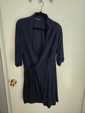 Comptoir Des Cotonniers Navy Wrap Robe